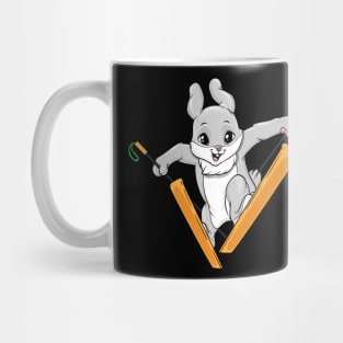 Beautiful rabbit as a skier Mug